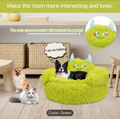 Green Monster Pet Bed